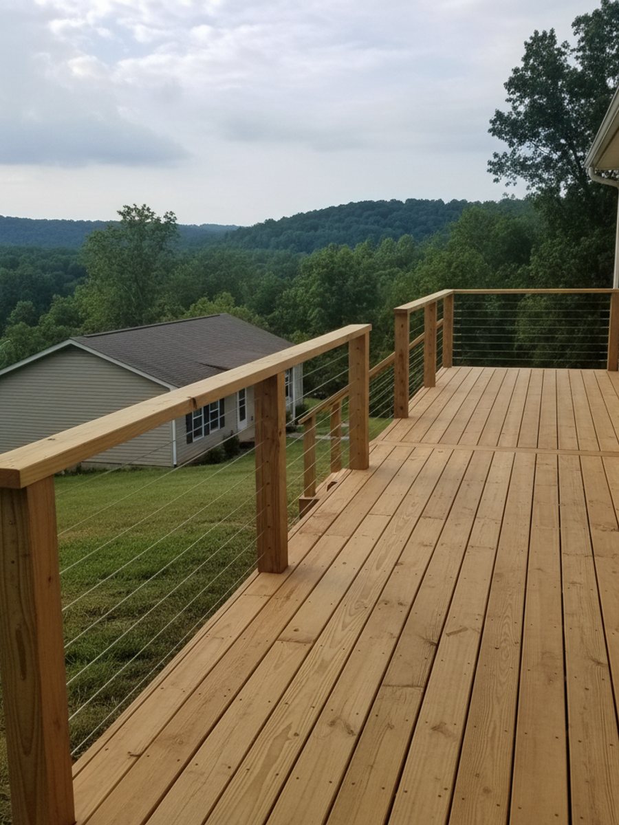 Custom Deck Design completed by All Things Deck Company in Southaven, TN