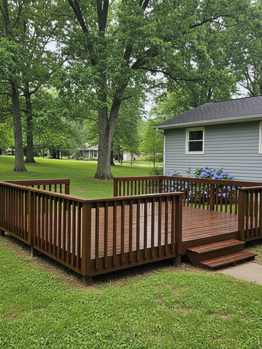 Composite Decking completed by All Things Deck Company in Collierville, TN
