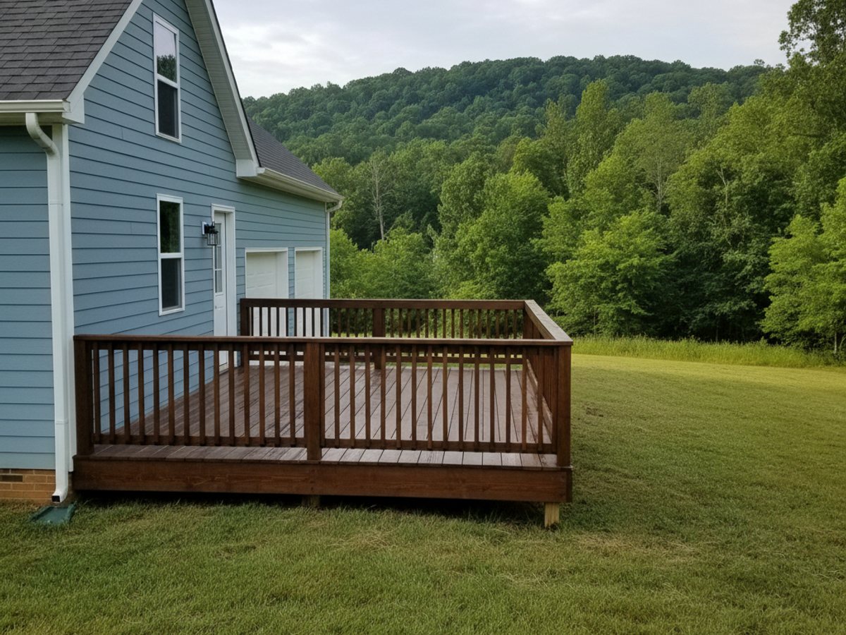 Custom Deck Design completed by All Things Deck Company in Bartlett, TN